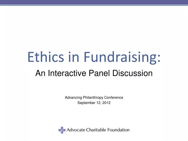ethics in fundraising
