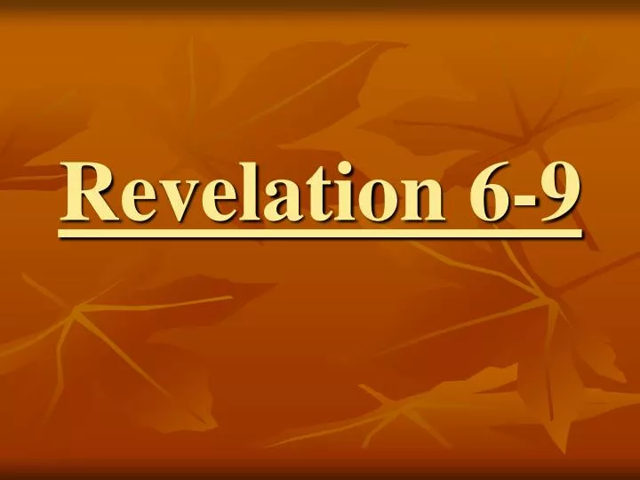 revelation 6 9