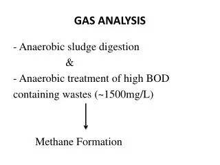 GAS ANALYSIS