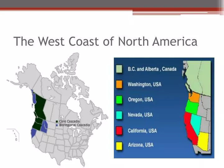 the west coast of north america