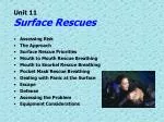 Unit 11 Surface Rescues - slide 1