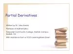Partial Derivatives - slide 1
