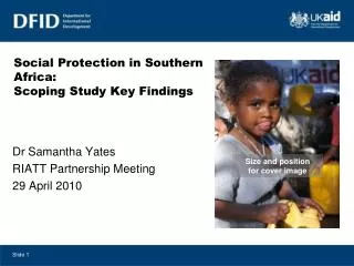 Social Protection in Southern Africa: Scoping Study Key Findings
