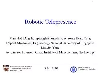 Robotic Telepresence