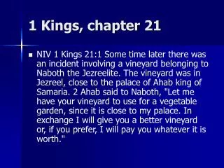 1 Kings, chapter 21