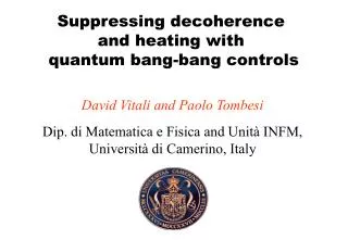 Suppressing decoherence and heating with quantum bang-bang controls