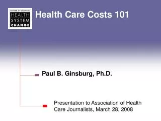 Health Care Costs 101