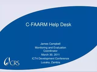 C-FAARM Help Desk