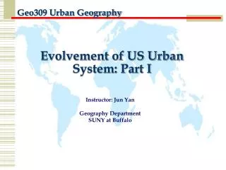 Evolvement of US Urban System: Part I