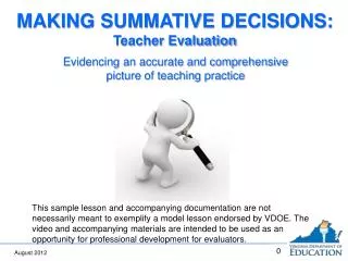 Evidencing an accurate and comprehensive picture of teaching practice