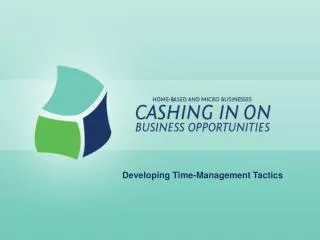 Developing Time-Management Tactics