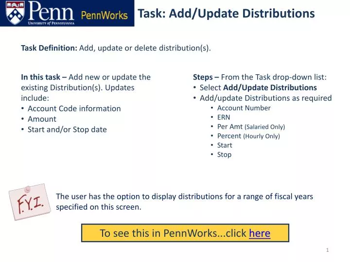 task add update distributions
