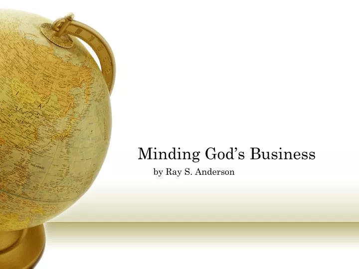 minding god s business
