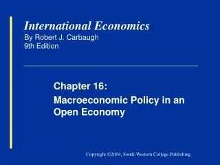 International Economics By Robert J. Carbaugh 9th Edition