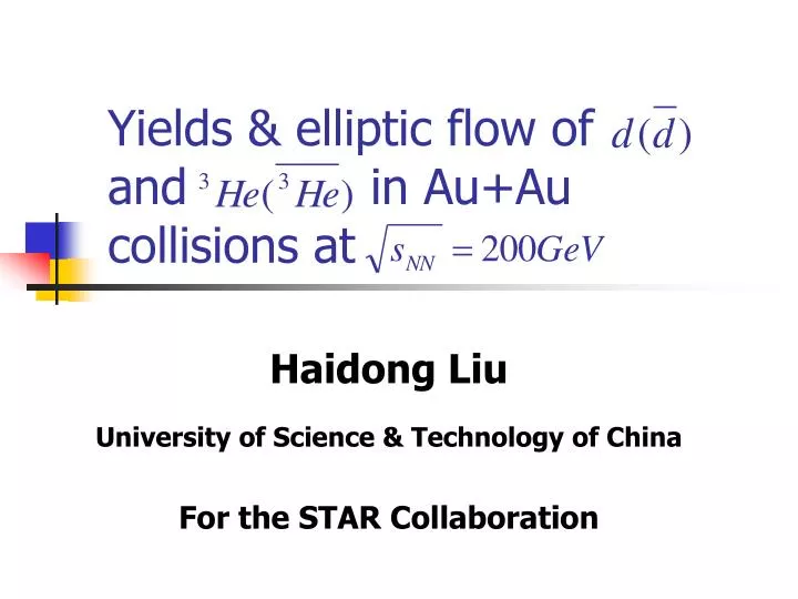 yields elliptic flow of and in au au collisions at