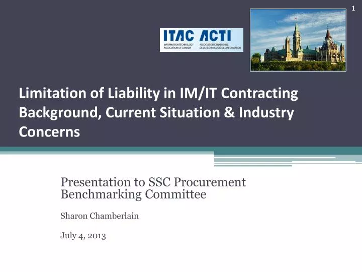 limitation of liability in im it contracting background current situation industry concerns
