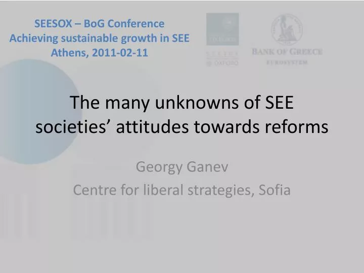 the many unknowns of see societies attitudes towards reforms