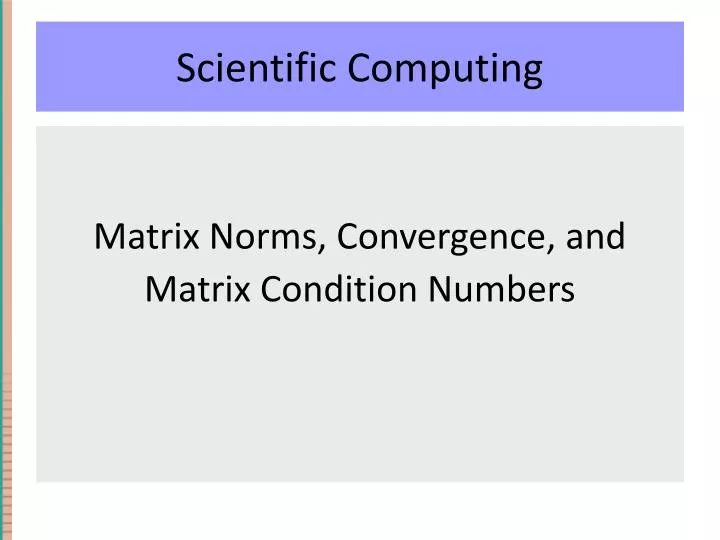 scientific computing