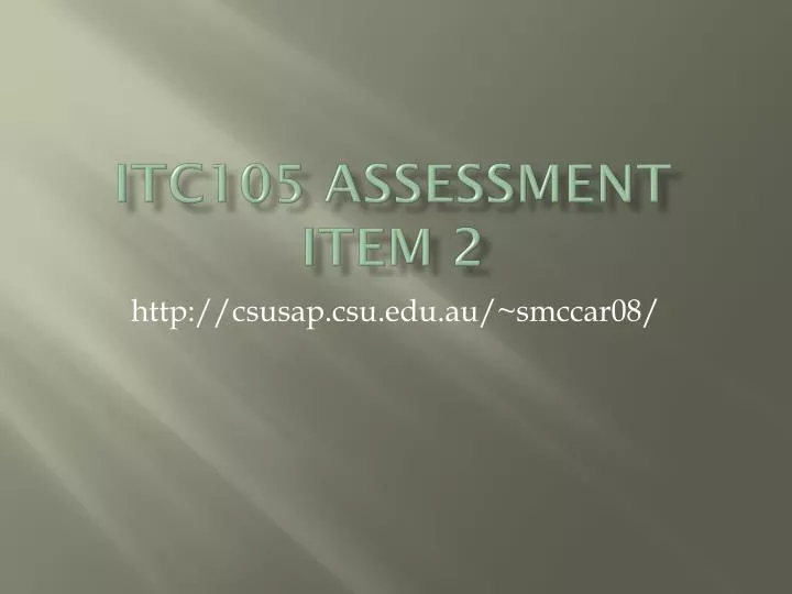 itc105 assessment item 2
