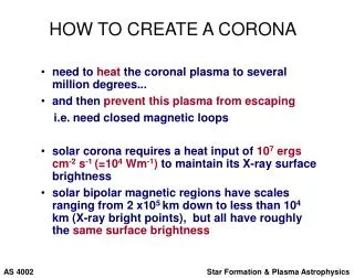 HOW TO CREATE A CORONA