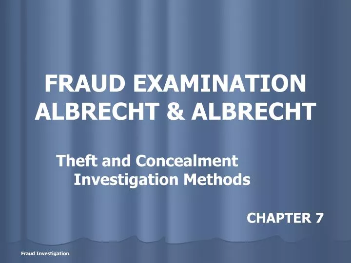 fraud examination albrecht albrecht