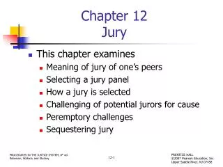 Chapter 12 Jury