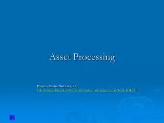 Asset Processing