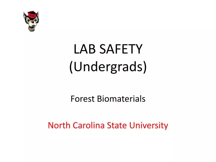 lab safety undergrads forest biomaterials