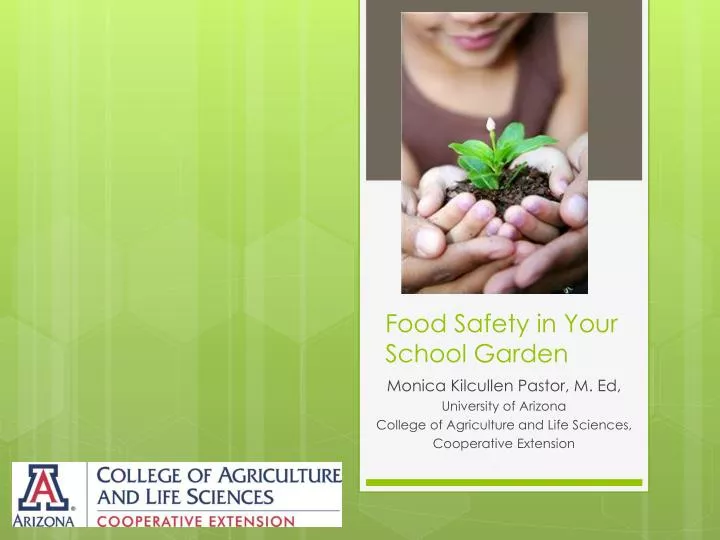 food safety in your school garden