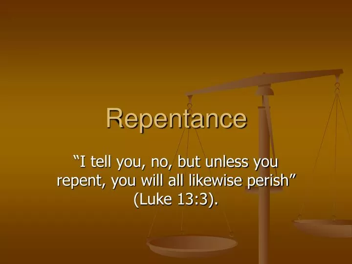 repentance