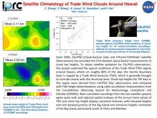 Satellite Climatology of Trade Wind Clouds Around Hawaii