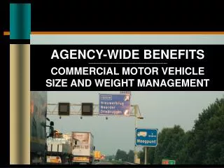 AGENCY-WIDE BENEFITS ------------------------------------------------------------------------------------ COMMERCIAL MO
