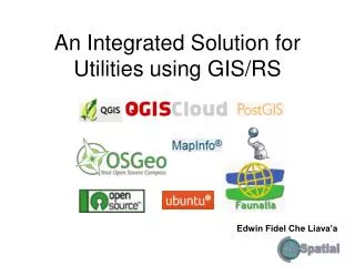 An Integrated Solution for Utilities using GIS/RS