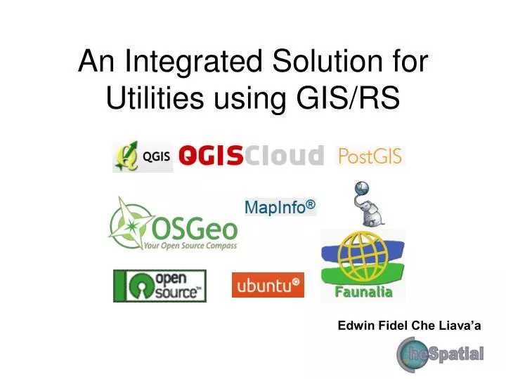 an integrated solution for utilities using gis rs