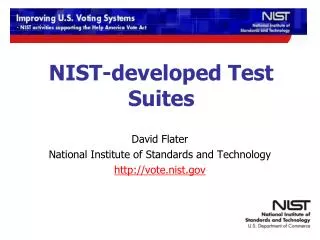 NIST-developed Test Suites