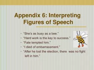 Appendix 6: Interpreting Figures of Speech