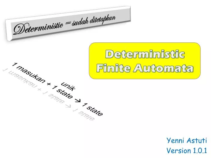 deterministic finite automata