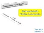Deterministic Finite Automata - slide 1