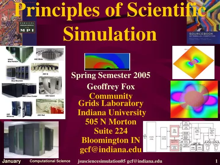 principles of scientific simulation