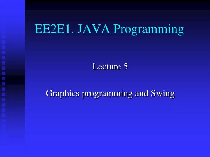 ee2e1 java programming