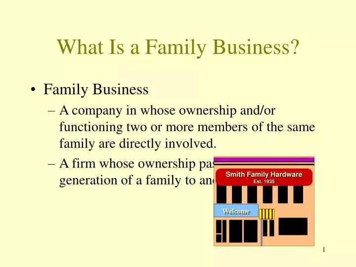 what is a family business