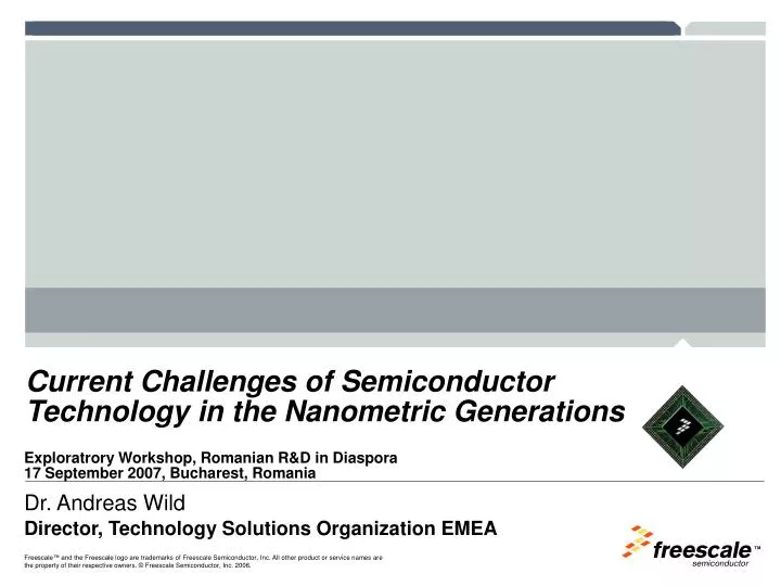 current challenges of semiconductor technology in the nanometric generations