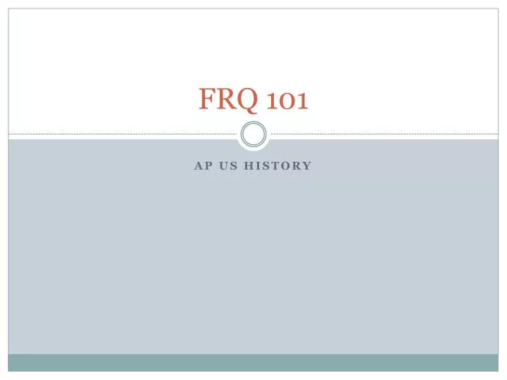 frq 101