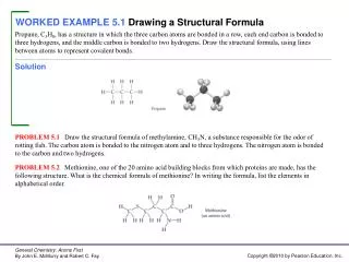 WORKED EXAMPLE 5.1 Drawing a Structural Formula