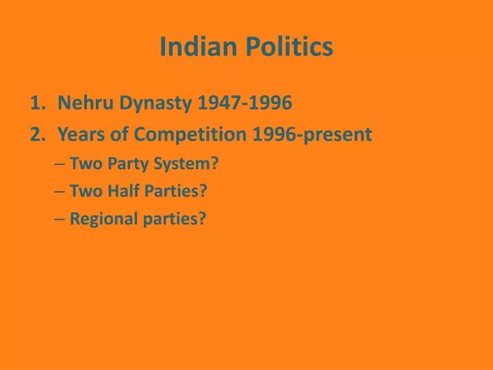 indian politics