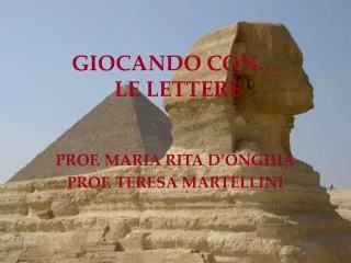 giocando con le lettere