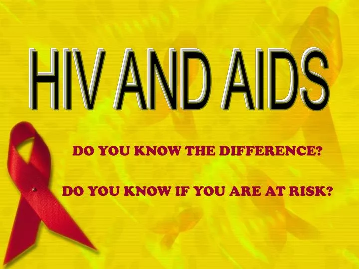PPT - DO YOU KNOW THE DIFFERENCE? DO YOU KNOW IF YOU ARE AT RISK ...