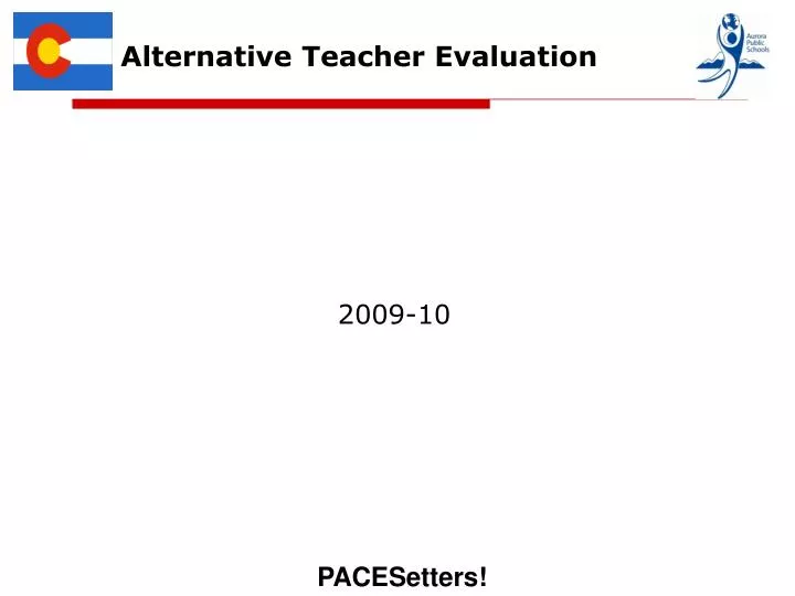 alternative teacher evaluation