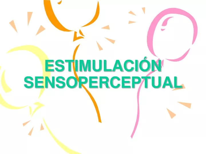 estimulaci n sensoperceptual