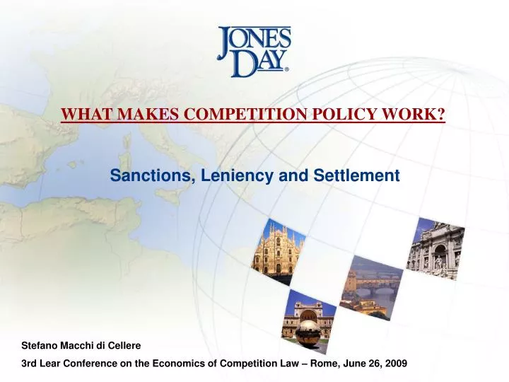 sanctions leniency and settlement